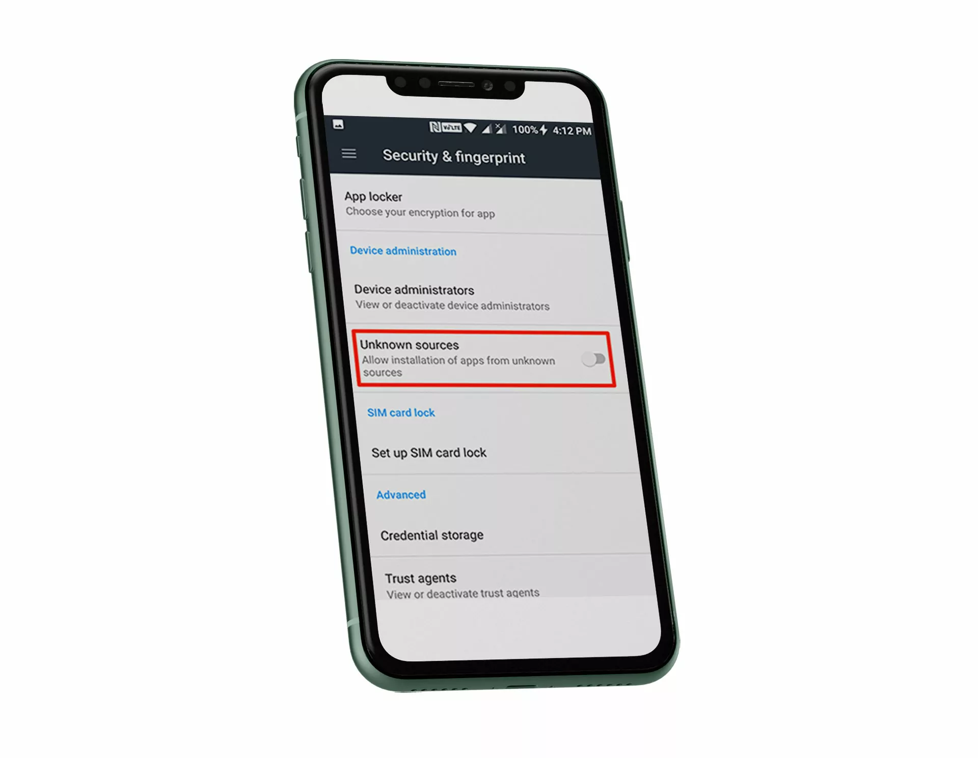 Change the settings of your smartphone.