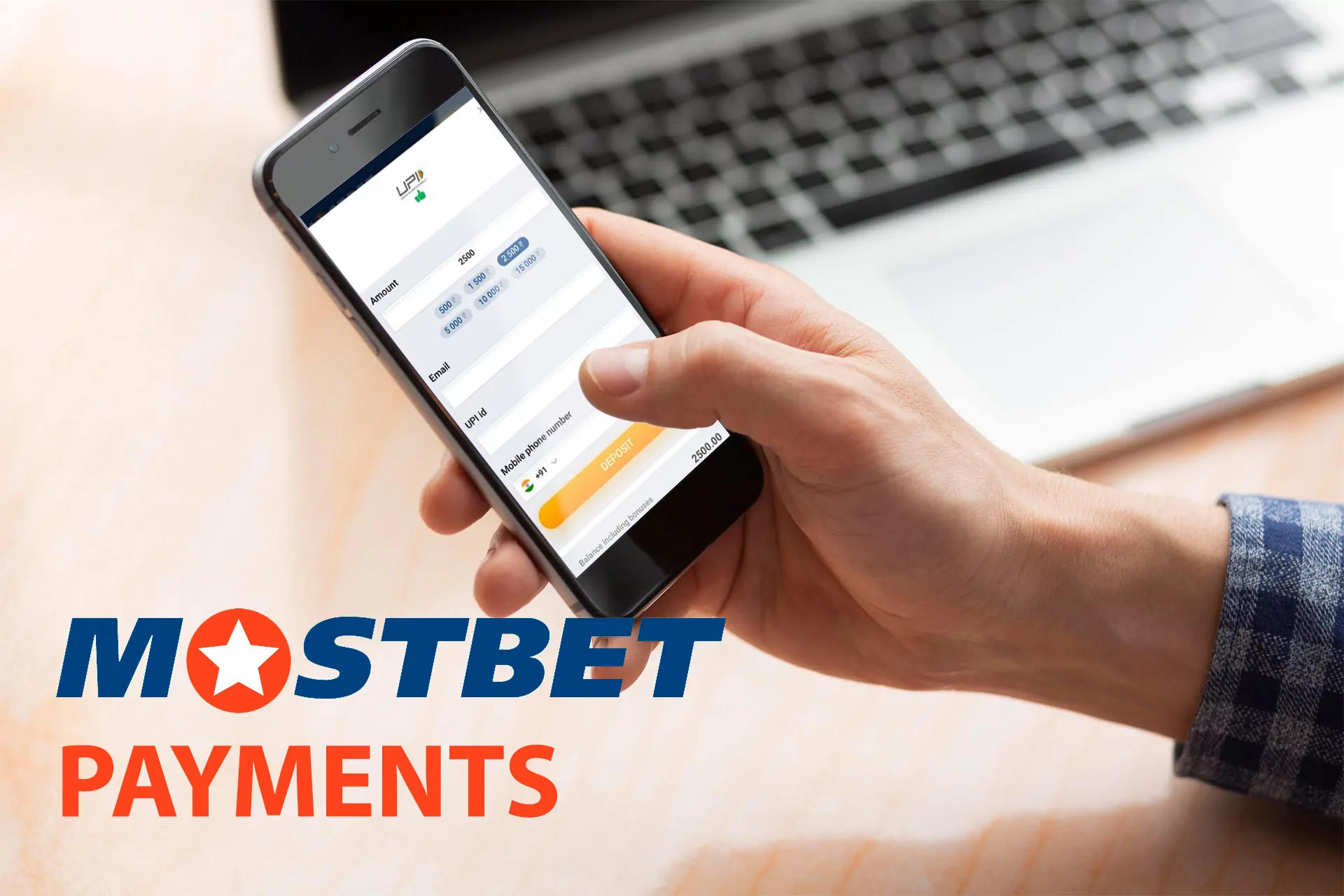 You can choose the most convenient deposit method and top up your account via the mobile app.